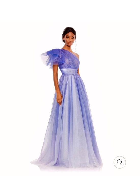 Mac Duggal Dresses & Skirts - Mac Duggal Lavender Ombré Glitter One-Shoulder Tulle Evening Ball Gown Size 12
